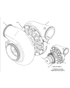 Turbocharger Assy 328-4268 3284268 for Caterpillar Engine 3516B 3516C