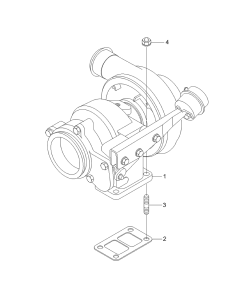 Turbolader XKDE-00394 XKDE00394 für Hyundai Bagger R380LC-9 R430LC-9 mit HCEC-Motor