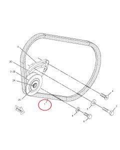 V-Belt CA9L4896 9L-4896 9L4896 For Caterpillar CAT Engine 3116 3306B C7 C9
