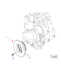 Vibration Damper 1307 695 H1 1307695H1 for Komatsu Wheel Loader WA380-3 Engine S6D114E