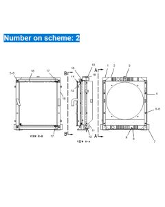 Noyau de radiateur à eau ASS'Y 124-1762 1241762 pour pelle Caterpillar CAT 330B 330B L