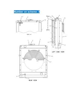 Water Radiator Core ASS'Y 139-8867 1398867 for Caterpillar Excavator CAT 307B