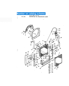 Water Radiator Core ASS'Y 203-03-41111 203-03-41112 203-03-00051 203-03-00050 for Komatsu Excavator PC100-3 PC100U-3 PC120-3 PF3-1