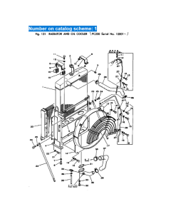Conjunto de núcleo de radiador de agua 205-03-51100 205-03-00012 205-03-00013 para excavadora Komatsu PC200-1