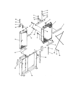 Núcleo de radiador de agua ASS'Y 205-03-62412 2050362412 para excavadora Komatsu PC200-2 PC200LC-2