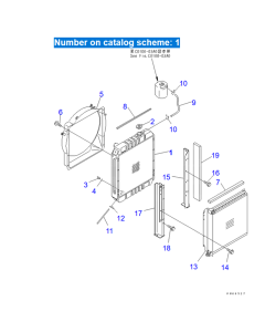 Water Radiator Core ASS'Y 21W-03-31111 21W-03-31112 for Komatsu Excavator PC75UU-3 PC78UU-5