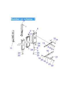 Wasserkühlerkern ASS'Y 22U-03-22113 22U0322113 für Komatsu-Bagger PC228US-3 PC228USLC-3