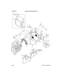 Radiateur de réservoir d'eau ASS'Y 11S7-30021 11S730021 pour chargeuse sur pneus Hyundai HSL850-7A