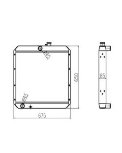 Wassertankkühler ASS'Y für YUCHAI Bagger YC60-7