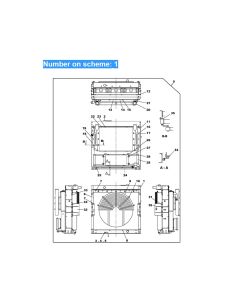 Wassertankkühler ASS'Y LN001620 LN002530 für Case Excavator CX800 CX800B