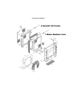 Núcleo del radiador del tanque de agua 11EG-40020 11EG40020 para excavadora Hyundai R130W-3 R160LC-3