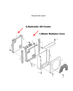 Nucleo del radiatore del serbatoio dell'acqua 11N5-43010 11N543010 per escavatore Hyundai R160LC-7A R170W-7A R180LC-7A