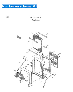 Nucleo del radiatore del serbatoio dell'acqua ASS'Y 4206091 per escavatore Hitachi EX220