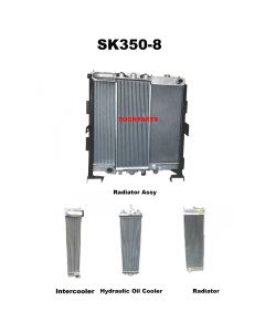 Gruppo nucleo radiatore serbatoio acqua LC05P00043S001 LC05P00043S034 per escavatore Kobelco SK350-8