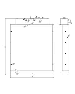 Water Radiator 14531214 VOE14531214 For Volvo Excavator EC360B