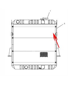 Water Radiator CA1657955 165-7955 1657955 For Caterpillar Engine 3064 Caterpillar Compact Wheel Loader 910G