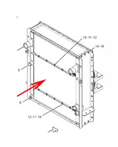 Water Radiator CA3440356 344-0356 3440356 CA2613595 261-3595 2613595 For Caterpillar Engine C15 Caterpillar Reclaimer Mixer RM-500