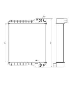 Water Radiator Core 30/303800 30-303800 30303800 For JCB 2140 2155