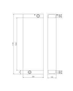 Water Radiator Core 333/W0623 333-W0623 333W0623 For JCB Wheeled Loader 437-T4 427-T4