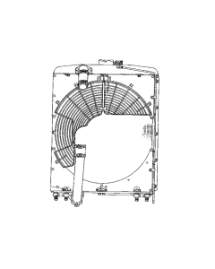 Noyau de radiateur en cuivre pour réservoir d'eau, 7M-4962 7M4962, pour niveleuse Caterpillar CAT 977 977H