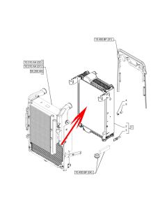 Water Tank Radiator 84267422 For Case Tractors PUMA 150 CVT PUMA 150 PUMA 165 PUMA 165 CVT