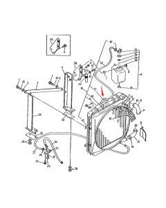 Wassertankkühler ASS'Y T114146 für John Deere Bagger 15