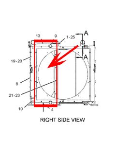 Water Tank Radiator CA2459334 245-9334 2459334 CA3755672 375-5672 For Caterpillar Engine C-15 Caterpillar Excavator 365C L 374D L