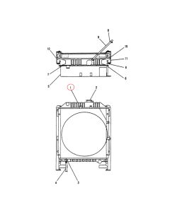 Water Tank Radiator LE05P00004S001 For Kobelco Excavator SK60-5