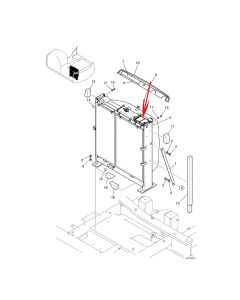 Water Tank Radiator YM05P00020F4 For Kobelco Excavator ED195-8 SK170-8