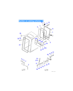 Motor de limpiaparabrisas 205-06-71410 203-06-41720 para excavadora Komatsu PC100-3 PC120-3 PC150-3 PC200-3 PC220-3 PC300-3 PC400-3 PC60-5 PC650-3 PC80-3