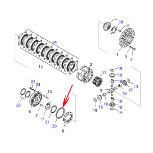 2Pcs Seal Ring 103-15-12811 1031512811 For Komatsu Wheel Dozers WD600 Komatsu Dump Trucks HM400-2 HM350-2 Komatsu Graders GD625A-1 GD621R-1 GD623A-1