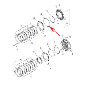 2Pcs Seal Ring 569-15-12860 5691512860 For Komatsu Wheel Dozers WD500 Komatsu Dump Trucks HD785-7 Komatsu Wheel Loader WA500-6R