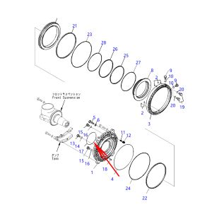5Pcs O-Ring 07000-15360 0700015360 For Komatsu Bulldozers D375A-6 D65PX-17 D65E D65EX Komatsu Dump Trucks HD785-7 HD405-7R HD325-7