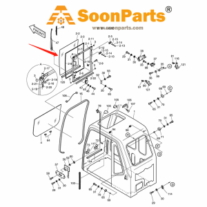 Buy 6.76t Glass 903-00055A for Doosan Daewoo Excavator S150LC-7B S80GOLD SOLAR 140LC-V SOLAR 140W-V SOLAR 155LC-V SOLAR 160W-V SOLAR 175LC-V form soonparts online store