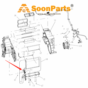 Buy A/C Expansion Valve LQ20M00059S041 for New Holland Excavator E215B E175B from WWW.SOONPARTS.COM online store