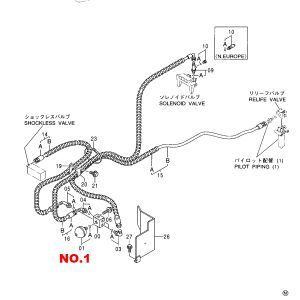 Accumulateur AT126823 pour pelle John Deere 595D