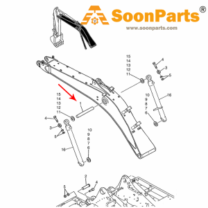 Buy Boon Cylinder Assembly Pin LS02B01345P1 for Kobelco Excavator SK485-8 SK485-9 SK485LC-9 from www.soonparts.com online store