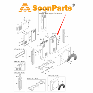 Buy Hydraulic Water Radiator Assy 11Q6-41710 11Q641710 for Hyundai Excavator R220LC-9SH from WWW.SOONPARTS.COM online store