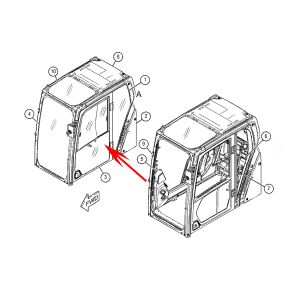 CAB Door CA4777567, 477-7567, 4777567 For Caterpillar CAT Engine C7.1 C9.3B Caterpillar Excavator 336 323 from www.soonparts.com