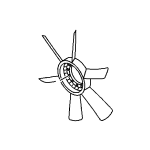 Cooling Fan Blade 1136602093 for Hitachi CX1100 KH500-3 KH850-3