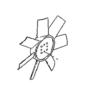 Cooling Fan Blade 145306781 for Hitachi Excavator ZX20U ZX20UR