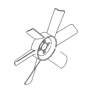 Cooling Fan Blade AT263191 for John Deere Excavator 17ZTS