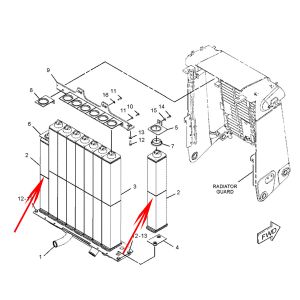 Core As-Radiator CA1247506, 124-7506, 1247506 For Caterpillar Track-Type Tractor D7R II D8R D8R II Caterpillar CAT Engine 3406 3406C from www.soonparts.com