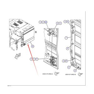 Door Left Sid 568-7227 5687227 CA5687227 568-7228 5687228 CA5687228 For Caterpillar CAT Excavator 330GC