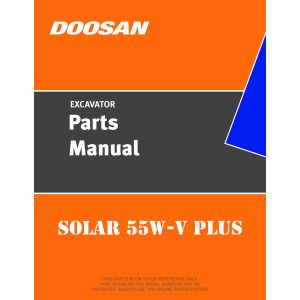 Doosan Excavator SOLAR 55W-V PLUS Service Manual +Detailed Diagrams + Parts Catalog PDF