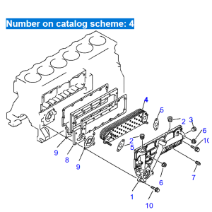 Couvercle-de-refroidisseur-d&#39;huile moteur-6736-61-5170-6735-61-2260-pour-bulldozer-komatsu-d32e-1-d32p-1-d38e-1-d38p-1-d39e-1-d39p-1- moteur-4d102