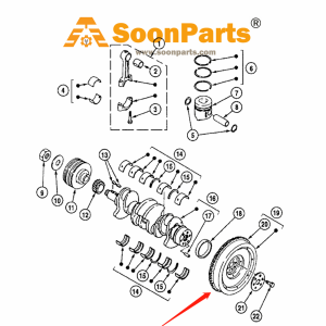 Buy Fly Wheel 289668A1 for Case Excavator 9013 from WWW.SOONPARTS.COM online store.