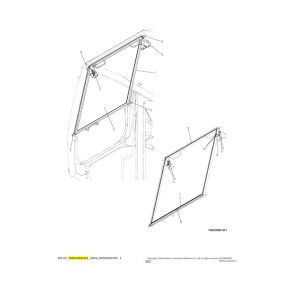 Glass Assy YN50C00013F1 For Kobelco Excavator