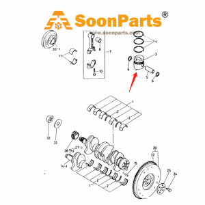 Buy GRADE=AX Piston 289749A1 for Case Excavator 9013 from WWW.SOONPARTS.COM online store