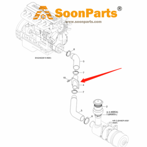 Buy Hose 11N9-20011 for Hyundai Excavator R320LC-7 from soonparts online store